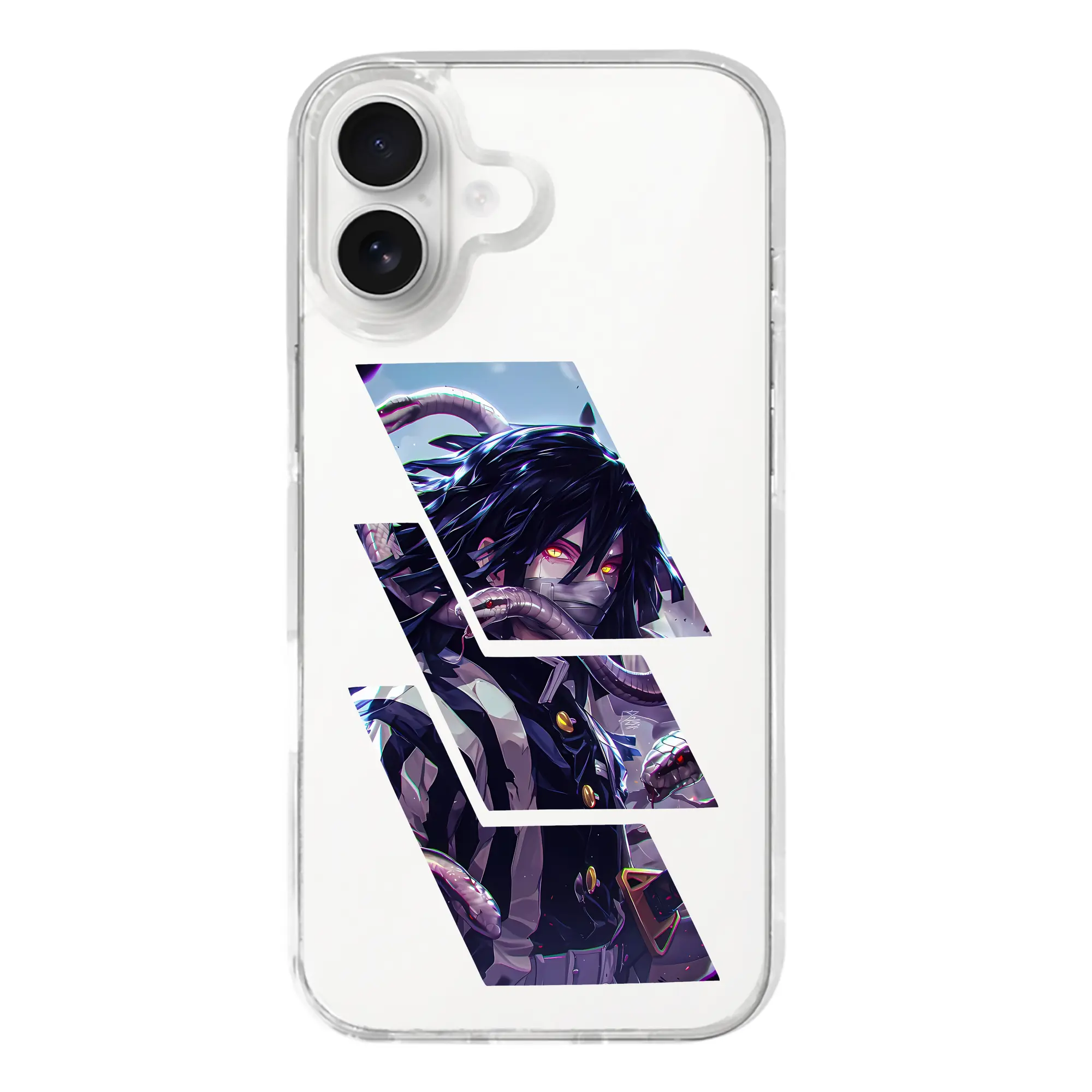 鬼滅の刃 グッズ,伊黒 小芭内 - iPhone 17シリーズ 透明スマホケース – 薄型・耐衝撃・精密フィット保護カバー